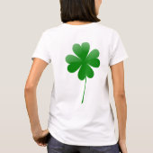 St. Patrick's Day Pot met Goud Klaverblad T-shirt (Achterkant)