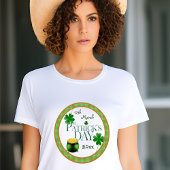 St. Patrick's Day Pot met Goud Klaverblad T-shirt