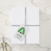 St. Patrick's Day Pot of Gold Boho Regenboog Logo Cadeaulabel (Met Touw)