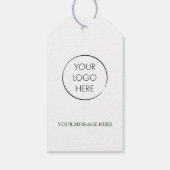 St. Patrick's Day Pot of Gold Boho Regenboog Logo Cadeaulabel (Achterkant)
