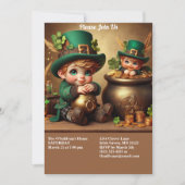 St Patrick's Day Pot of Gold Boy Leprechaun Party Kaart (Voorkant)