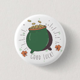 St. Patrick's Day Pot of Gold Fun Succes Button