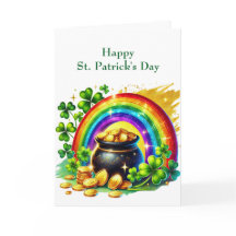 St Patrick's Day Pot of Gold Illustration