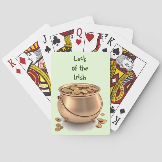 ST. PATRICK'S DAY POT OF GOLD-speelkaarten Pokerkaarten (Achterkant)