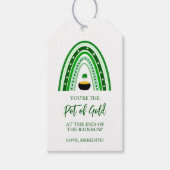 St. Patrick's Day Pot van Gold Boho Rainbow Cadeaulabel (Voorkant)