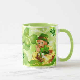 St. Patrick's Day Pot van Gold Leprechaun Koffie Mok