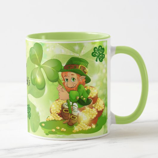 St. Patrick's Day Pot van Gold Leprechaun Koffie Mok