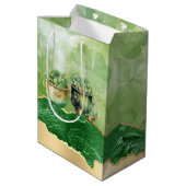 St. Patrick's Day Pots of Gold Irish Clovers Medium Cadeauzakje (Achterkant Gekanteld)