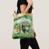 St. Patrick's Day Pots of Gold Irish Clovers Tote Bag (Dichtbij)