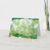 St. Patrick's Day Potten Goud Ierse Klaver Kaart (Achterkant)