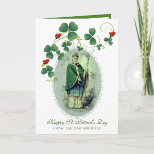 St. Patrick's Day Prayer Blessing Religious Card Kaart