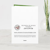 St. Patrick's Day Prayer Blessing Religious Card Kaart (Achterkant)