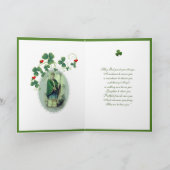 St. Patrick's Day Prayer Blessing Religious Card Kaart (Binnen)