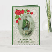 St. Patrick's Day Prayer Religieuze Shamrocks Feestdagen Kaart (Voorkant)