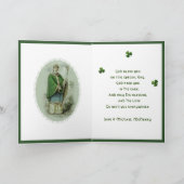 St. Patrick's Day Prayer Religieuze Shamrocks Feestdagen Kaart (Binnen)