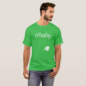 St. Patrick's Day Pregnancy Announcement O'baby St T-shirt (Voorkant volledig)