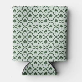 St. Patrick's Day Preppy Shamrock Clover Lattice  Blikjeskoeler