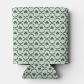 St. Patrick's Day Preppy Shamrock Clover Lattice Blikjeskoeler (Achterkant)