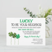 St. Patrick's Day Promotie voor Vastgoed  Feestdagenkaart (Staand voorkant)