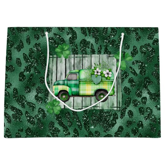 St. Patrick's Day Pset Truck Groot Cadeauzakje (Voorkant)