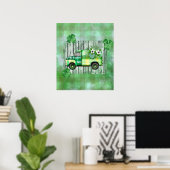 St. Patrick's Day Pset  Truck Poster (Thuiskantoor)