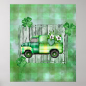 St. Patrick's Day Pset Truck Poster (Voorkant)