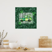 St. Patrick's Day Pset Truck Poster (Keuken)