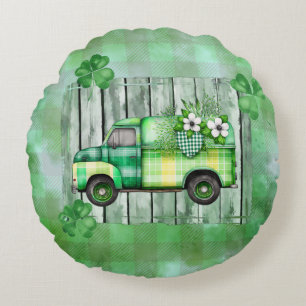 St. Patrick's Day Pset  Truck Rond Kussen