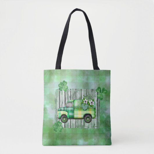 St. Patrick's Day Pset  Truck Tote Bag (Voorkant)