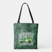 St. Patrick's Day Pset Truck Tote Bag (Achterkant)