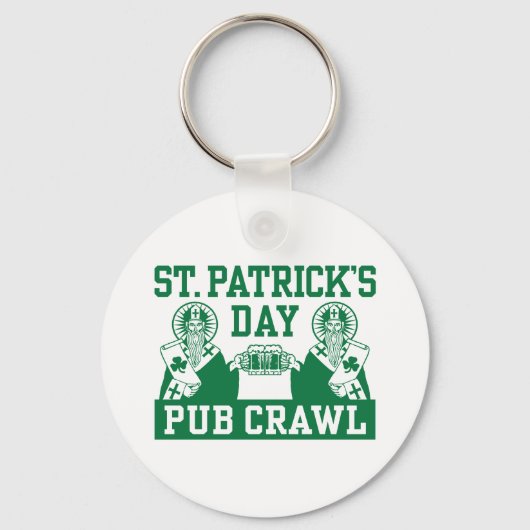 St. Patrick's Day Pub Crawl Sleutelhanger (Voorkant)