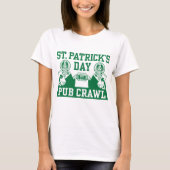 St. Patrick's Day Pub Crawl T-shirt (Voorkant)