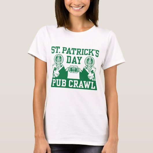 St. Patrick's Day Pub Crawl T-shirt (Voorkant)