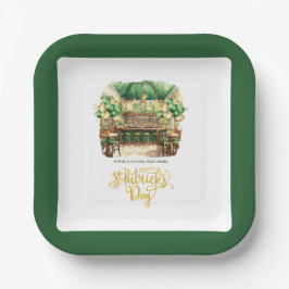 St. Patrick's Day Pub Gepersonaliseerde Waterverf Papieren Bordje