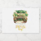 St. Patrick's Day Pub Party Custom Likeurfles Etiket (Enkel label)