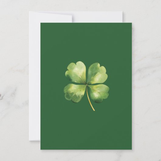 St. Patrick's Day Pub Party Kaart (Achterkant)