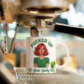 St Patrick's Day Pucker up, het is je geluksdag! Koffiemok