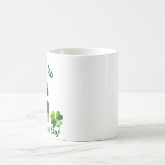 St Patrick's Day Pucker up, het is je geluksdag! Koffiemok (Center)