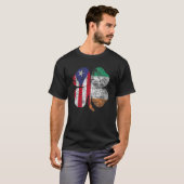 St Patricks Day Puerto Rican Ireland Flag Irish Sh T-shirt (Voorkant volledig)