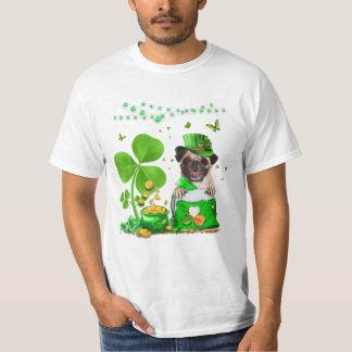 St Patricks Day Pug Lover Iers T-shirt