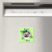 St. Patrick's Day Pug Magneet (Insitu (Vaatwasser))