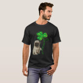 St Patricks Day Pug My Lucky Charm T-shirt (Voorkant volledig)