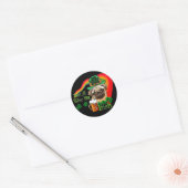 St. Patrick's Day Pug Ronde Sticker (Envelop)