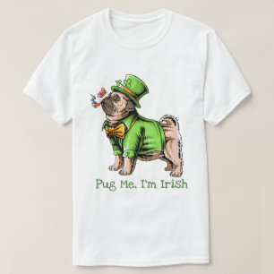 St. Patrick's Day Pug T-shirt