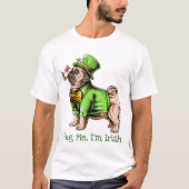St. Patrick's Day Pug T-shirt (Voorkant)