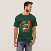 St. Patrick's Day Pug T-shirt (Voorkant volledig)