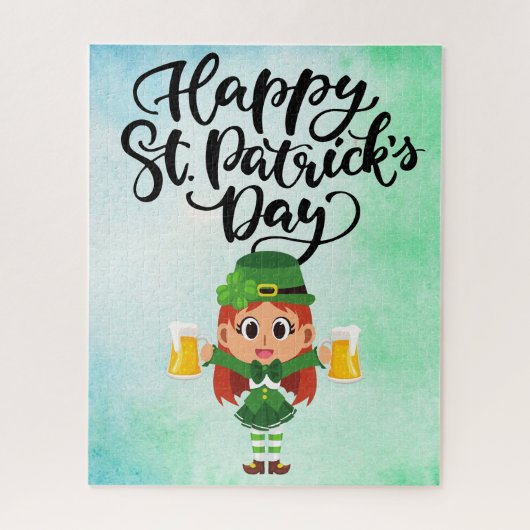 St. Patrick's Day puzzel Legpuzzel (Verticaal)