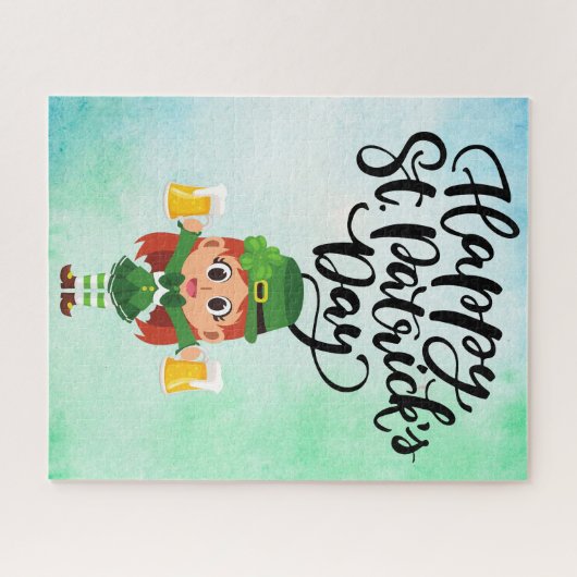 St. Patrick's Day puzzel Legpuzzel (Horizontaal)