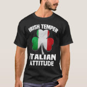 St Patrick's Day pyjama Irish Temper Italy Atti T-shirt (Voorkant)