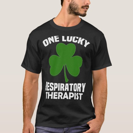 St Patrick's Day pyjama One Lucky RT Respiratory T-shirt (Voorkant)